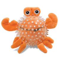 Игрушка для собак мягкая Краб в броне, d90/140мм Triol