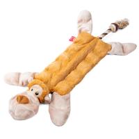 Обезьяна с 19-ю пищалками CATCH & FETCH 34 см GiGwi