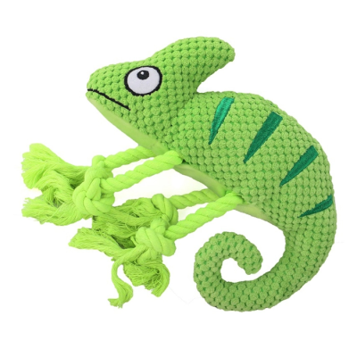 Хамелеон игрушка с канатиками и пищалкой 26 см, Mr.Kranch