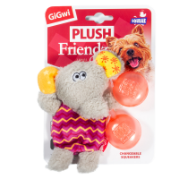 Слон со сменными пищалками PLUSH FRIENDZ 13 см GiGwi