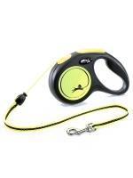 Купить Рулетка для собак Flexi New Neon M, до 20 кг, трос 5 м для собак с доставкой по России