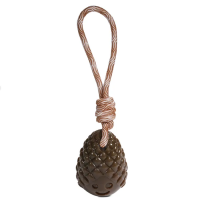 Шишка с верёвкой Игрушка для собак из термопластичной резины, 29*9 см Triol