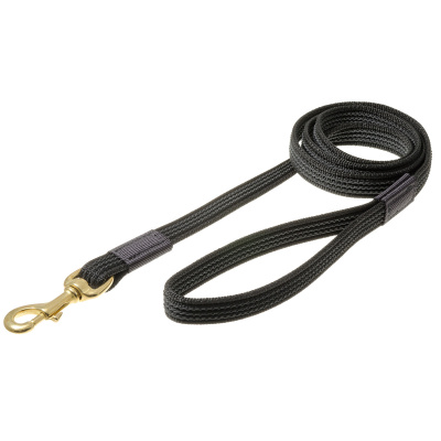 Поводок профессиональный нейлоновый с латексом 20 мм (бронзовый карабин) V.I.Pet