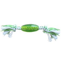 Регби с канатом и с ароматом мяты, зеленая, 25 см CanineClean