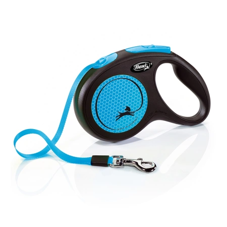 Рулетка для собак Flexi New Neon S, до 15 кг, лента 5 м