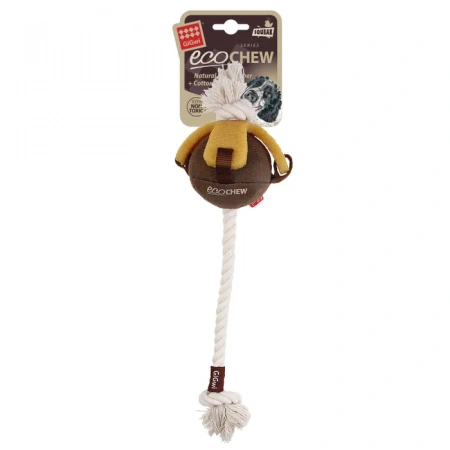 купить Мяч на веревке из экорезины GUM GUM DOG ECO, 40 см GiGwi