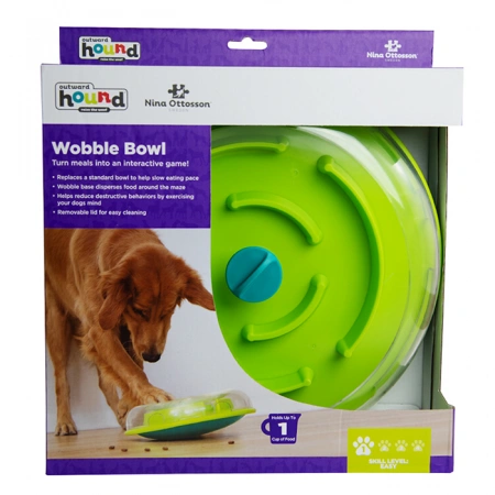 купить Игра-головоломка для собак Качающаяся чаша, 1 (начинающий) уровень сложности, Nina Ottosson Wobble Bowl
