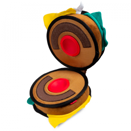 купить Гамбургер для тритсов с пищалкой TRICK'O'TREATS 18 см GiGwi