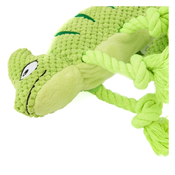 Хамелеон игрушка с канатиками и пищалкой 26 см, Mr.Kranch