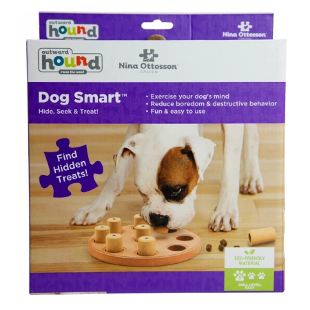 купить Игра-головоломка для собак Умная собака Бочонки, 1 (начинающий) уровень сложности, Nina Ottosson Smart
