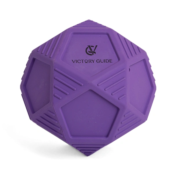 Шар с отверстием для корма с ароматом сливок фиолетовый 8,5 см, VG