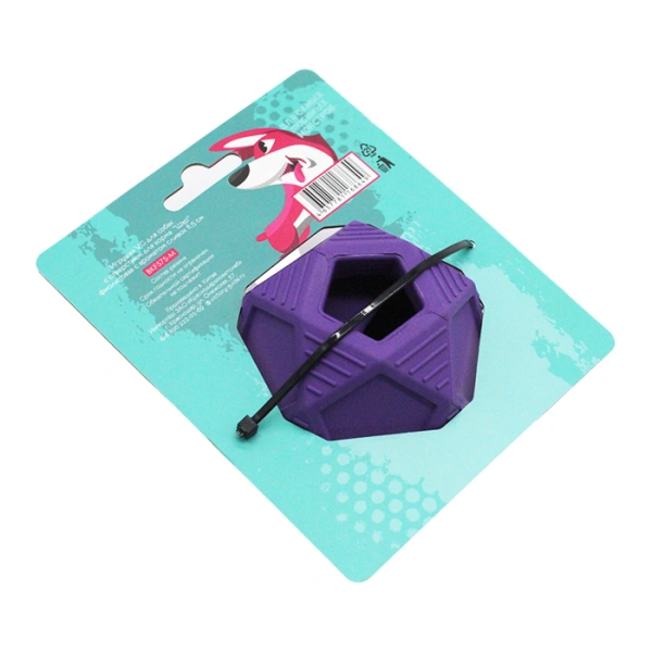 Шар с отверстием для корма с ароматом сливок фиолетовый 8,5 см, VG