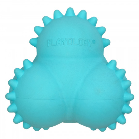 Дентальный жевательный тройной мяч с ароматом для щенков SQUEAKY BOUNCE BALL, Playology
