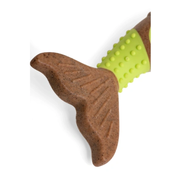 Рыбий хвост на древесной основе с отверстием для корма с ароматом курицы 14 см, VG