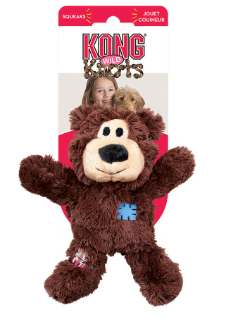 купить Мишка плюшевый с канатом внутри KONG, 10 см