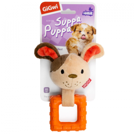 купить Собачка с пищалкой SUPPA PUPPA 15 см GiGwi