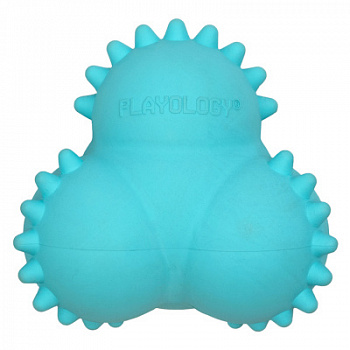 Дентальный жевательный тройной мяч с ароматом для щенков SQUEAKY BOUNCE BALL, Playology