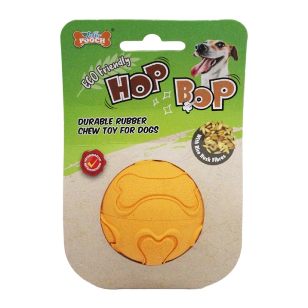 Мяч для собак из высокопрочной резины оранжевый 6,3 см, Jolly Pooch