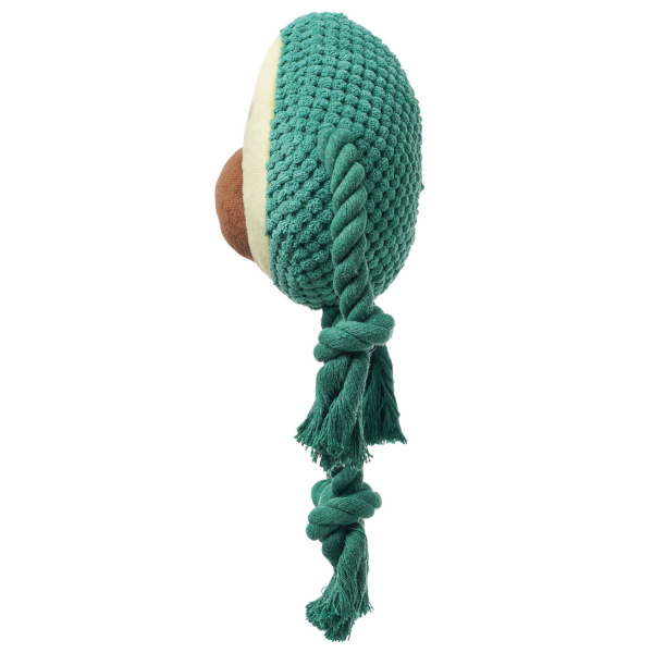 Игрушка Авокадо с канатиками и пищалкой 13,5 см, Mr.Kranch