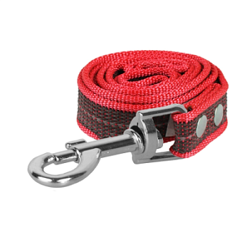 Купить Поводок нейлоновый с латексом и светоотражением 20 мм, Rich Breed для собак с доставкой по России
