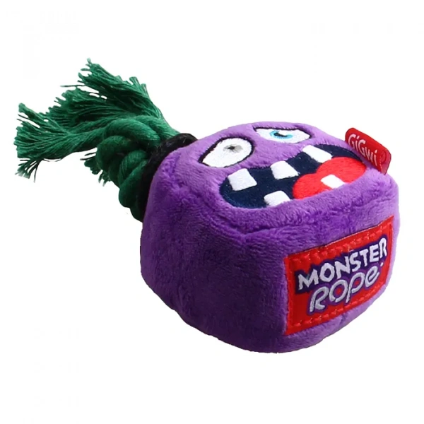 Монстр с пищалкой и веревкой 8 см MONSTER ROPE, GiGwi