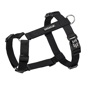 Купить Шлейка прогулочная регулируемая Canis Черный Дымарь, Sobakin для собак с доставкой по России