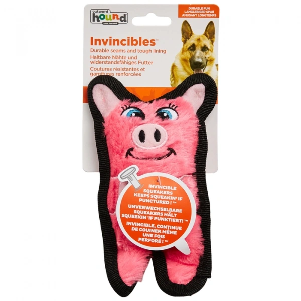 Свинка без наполнителя с пищалками, Invinc Mini 12 см, OutwardHound