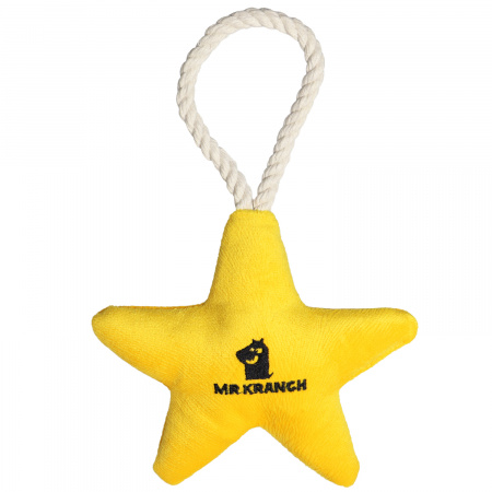 Звездочка с канатом и пищалкой 26 см, Mr.Kranch