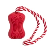 купить Игрушка для собак резиновая с веревкой с ароматом ванили красная 8,2 см, Jolly Pooch