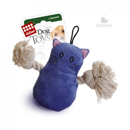 купить Кот с пищалкой CATCH & FETCH 15 см GiGwi