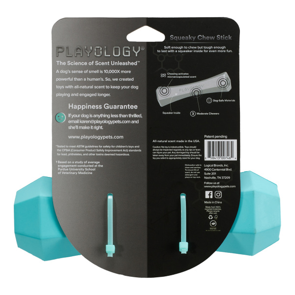 Жевательная палочка с ароматом SQUEAKY CHEW STICK, большая, Playology