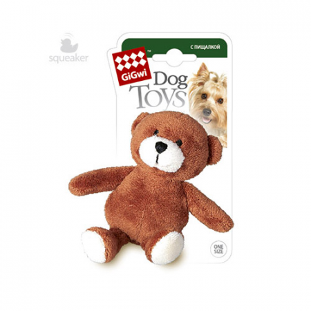 купить Мишка с пищалкой PLUSH FRIENDZ 9 см GiGwi
