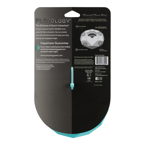 Жевательное кольцо-многогранник с ароматом, CHANNEL CHEW RING, Playology