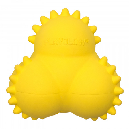 Дентальный жевательный тройной мяч с ароматом для щенков SQUEAKY BOUNCE BALL, Playology