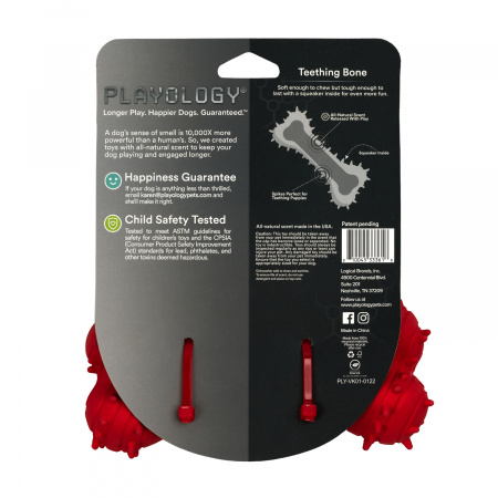 Дентальная жевательная косточка с ароматом для щенков PUPPY TEETHING BONE, Playology