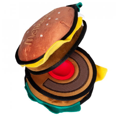 купить Гамбургер для тритсов с пищалкой TRICK'O'TREATS 18 см GiGwi