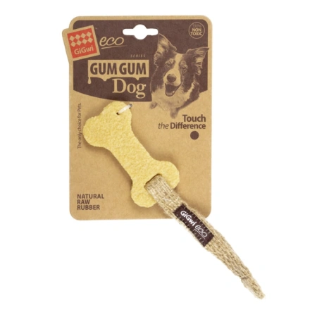 купить Кость из экорезины маленькая 10 см GUM GUM DOG ECO GiGwi