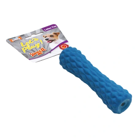 купить Палка латексная с хрустом и пищалкой синяя 13 см, Jolly Pooch