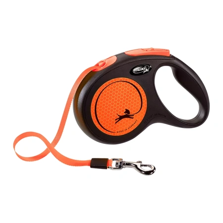 Рулетка для собак Flexi New Neon S, до 15 кг, лента 5 м
