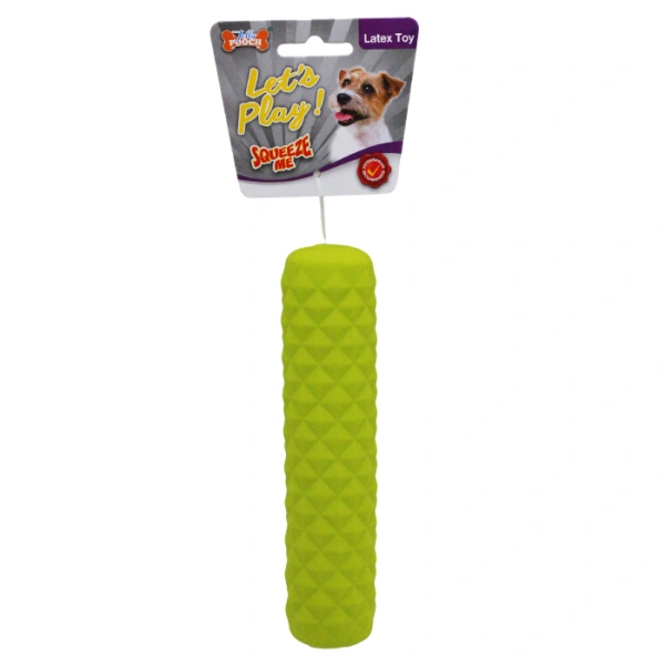 Палка латексная с хрустом и пищалкой зеленая 17 см, Jolly Pooch