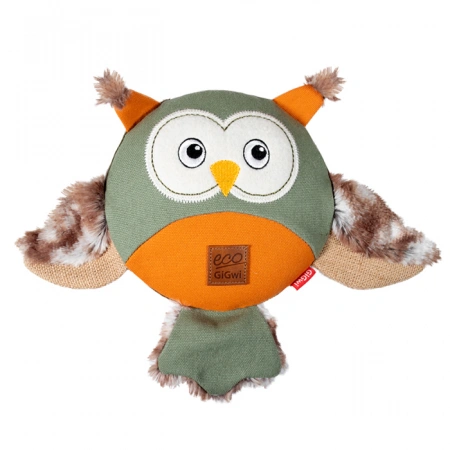купить Сова с большой пищалкой CATCH & FETCH ECO 31 см GiGwi