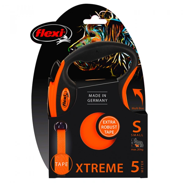 Купить Рулетка для собак Flexi Xtreme S, до 20 кг, лента 5 м для собак с доставкой по России