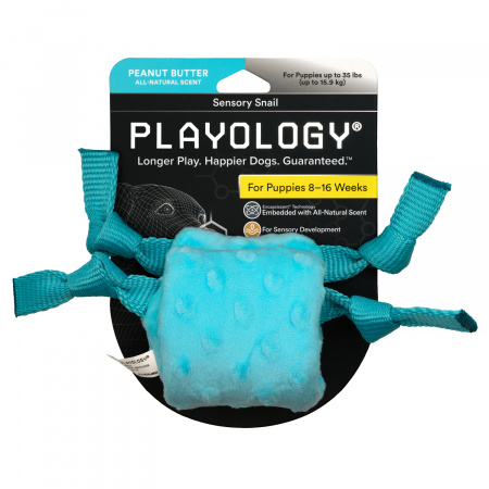 Сенсорная плюшевая улитка с ароматом для щенков PUPPY SENSORY SNAIL, Playology