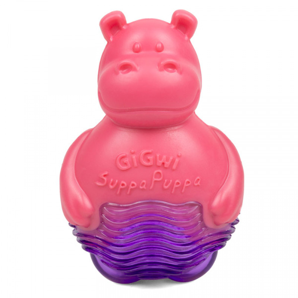 Бегемотик с пищалкой SUPPA PUPPA 9 см GiGwi