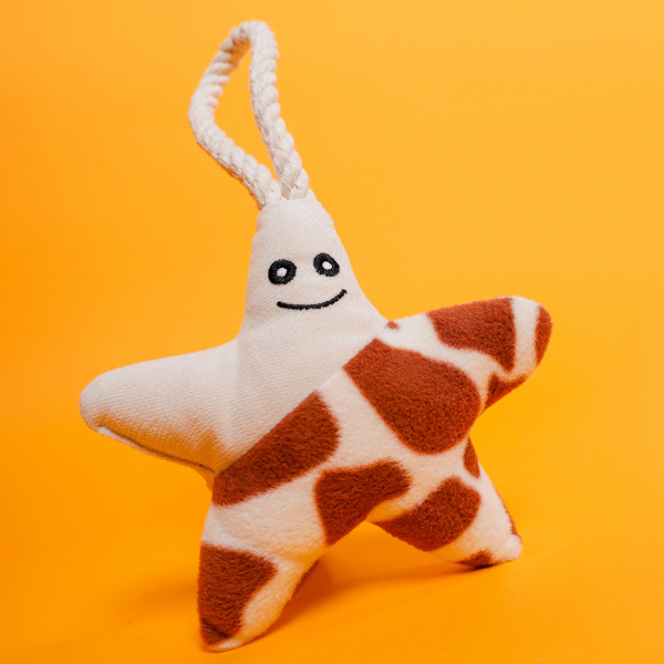 Звездочка с канатом и пищалкой 26 см, Mr.Kranch