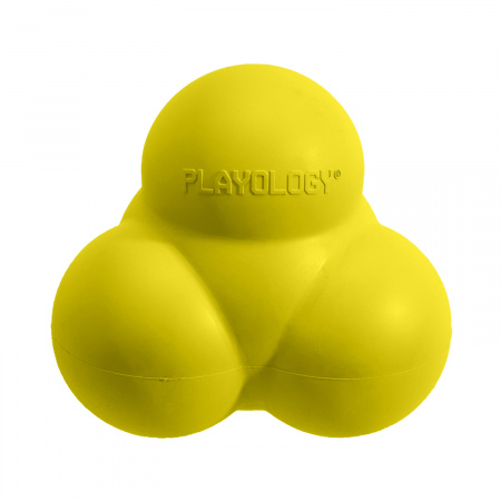 Жевательный тройной мяч с пищалкой и ароматом для собак SQUEAKY BOUNCE BALL, Playology
