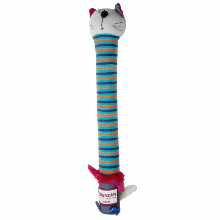 купить Кот с хрустящей шеей и пищалкой CRUNCHY NECK 28 см GiGwi